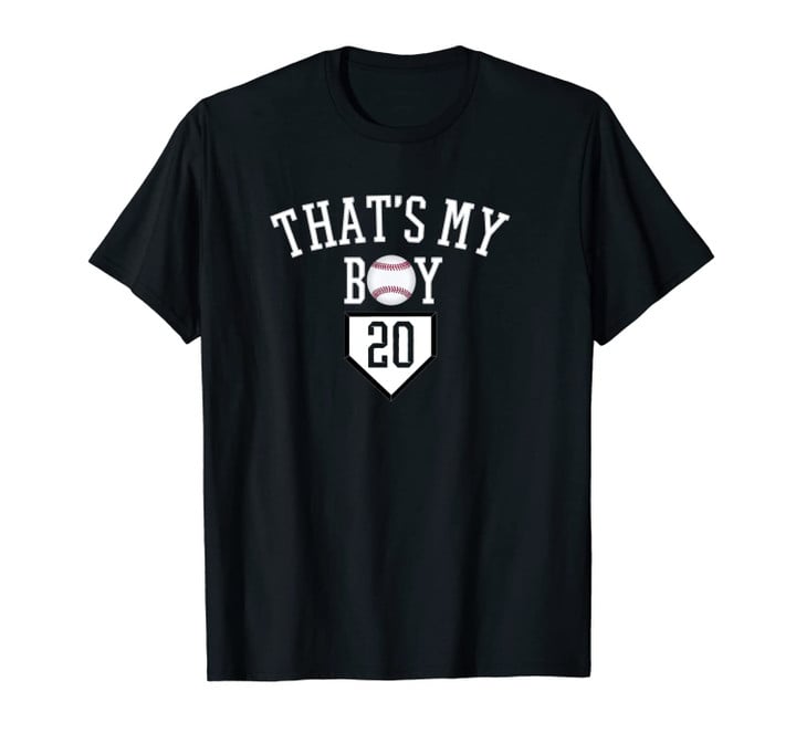 That's My Boy #20 Baseball Number 20 Jersey Baseball Mom Dad Unisex T-Shirt