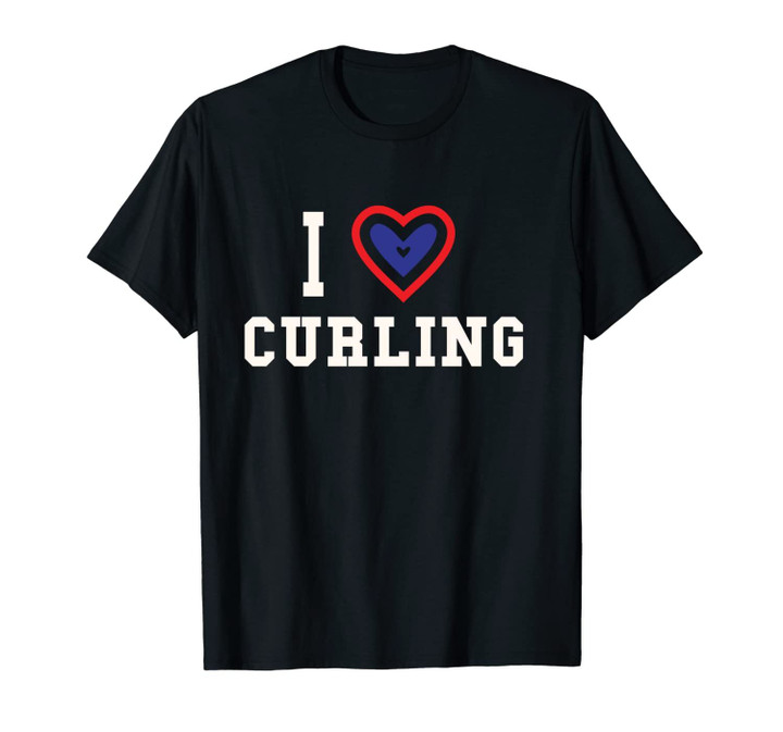 Cool I Love Curling - Cute Winter Gift For Players Unisex T-Shirt