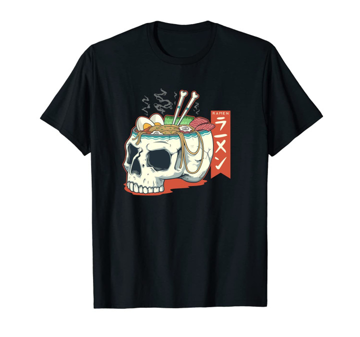 Skull Bowl Ramen Ramen Noodle Japanese Noodle Unisex T-Shirt