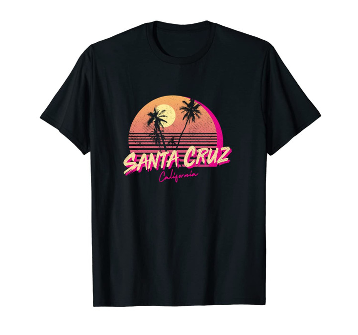 Retro Santa Cruz California Beach Sunset Unisex T-Shirt