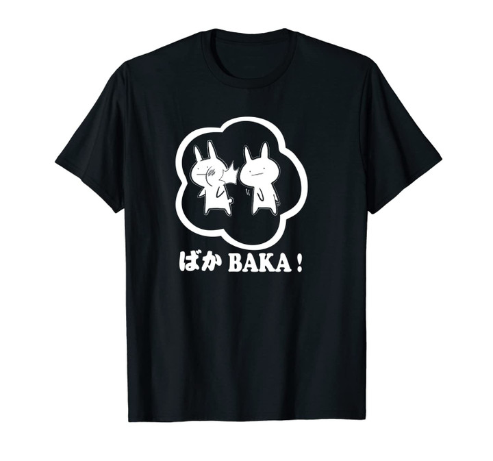 Funny Japanese Anime Baka Rabbit Slap Gift Bunny Lover Unisex T-Shirt