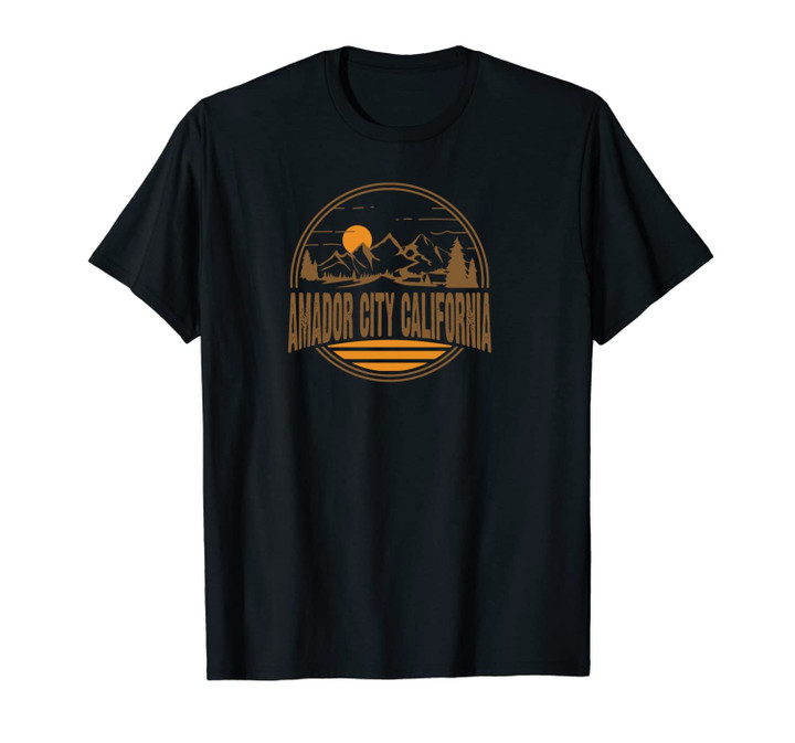 Retro Amador City, California State Gift Unisex T-Shirt