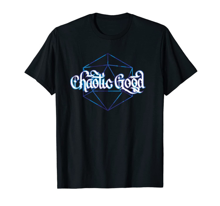 D20 Chaotic Good RPG Gamer Calligraphy Unisex T-Shirt