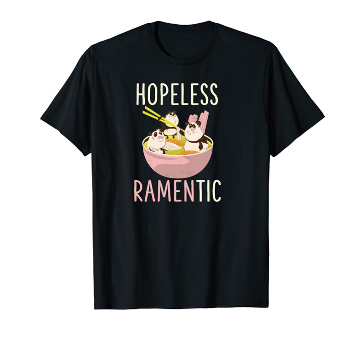 Kawaii Japanese Ramen Noodles Funny Anime Panda Gift Unisex T-Shirt