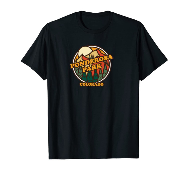 Vintage Ponderosa Park Colorado Mountain Hiking Souvenir Unisex T-Shirt