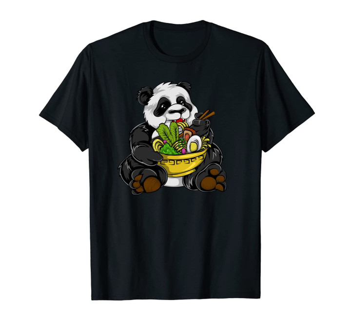 Panda Bear Kawaii Japanese Noodle Anime Gift Unisex T-Shirt