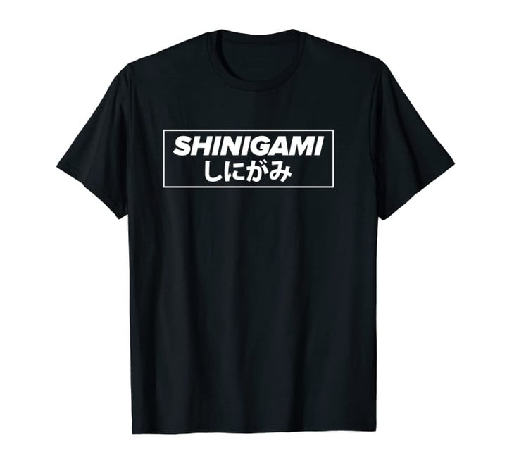 Shinigami Japanese Anime Weeb White Box Logo Unisex T-Shirt