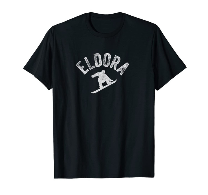 Eldora Snowboard Vintage Snowboarder Retro Colorado Style Unisex T-Shirt