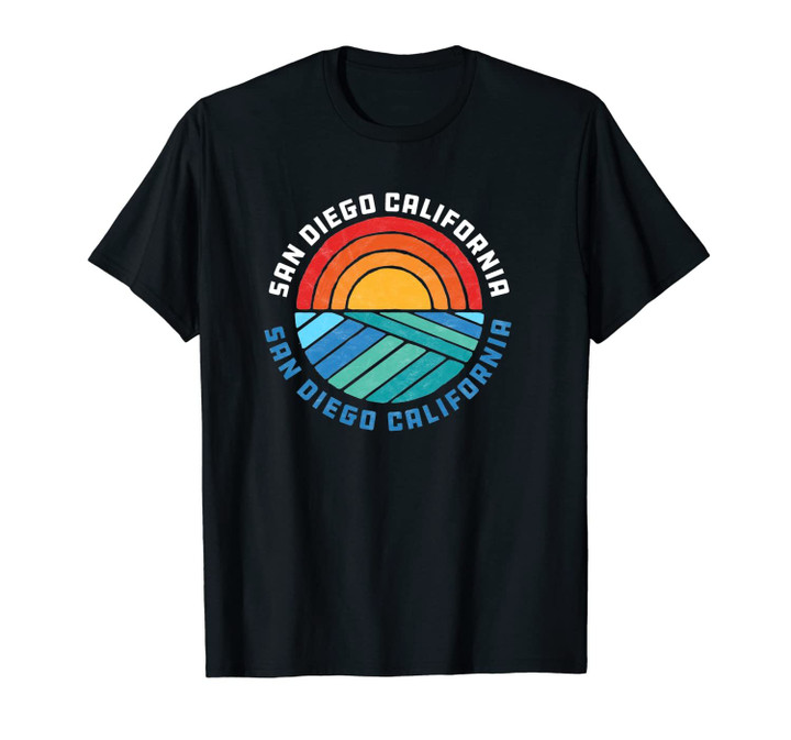 Vintage San Diego California Surf Retro Surfing Unisex T-Shirt