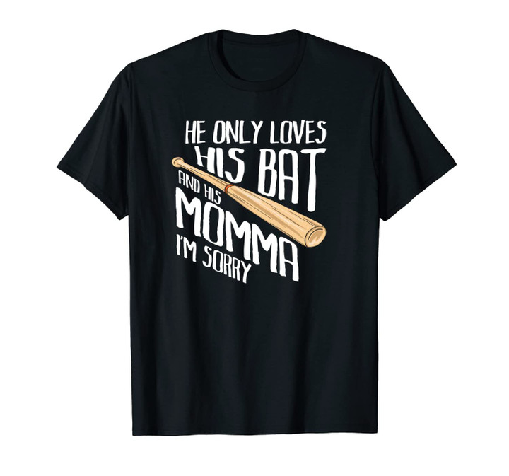 Baseball Player only Love Momma - Baseballer Mother Unisex T-Shirt