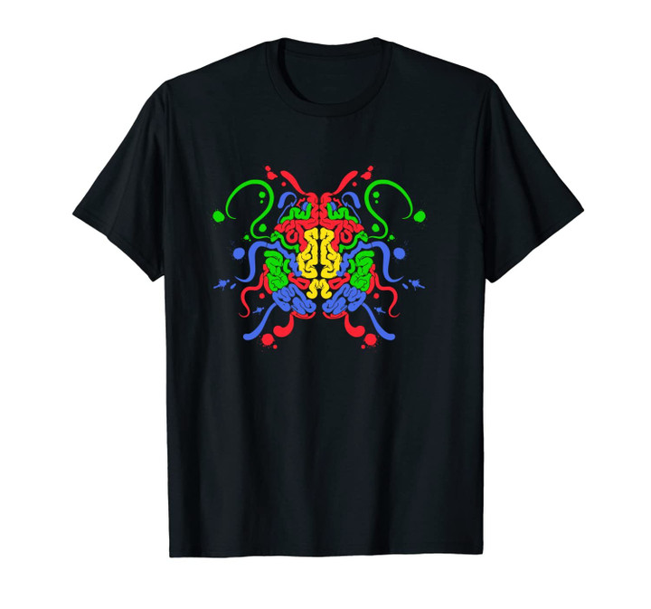 Colorful Left Brain Right Brain Art Psychology Psychological Unisex T-Shirt