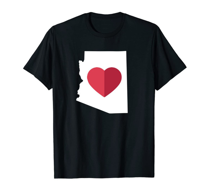 I Love Arizona AZ Funny Cute State Pride Heart Gift Souvenir Unisex T-Shirt