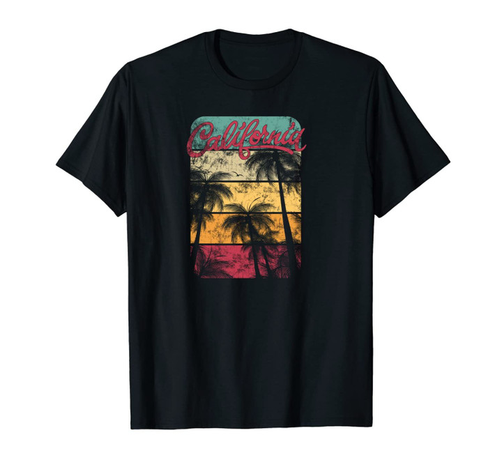 CALIFORNIA Vintage Surf Surfing Retro 70's 80's Unisex T-Shirt