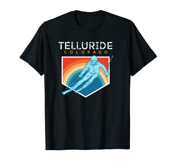 Telluride, Colorado - USA Ski Resort 1980s Retro Unisex T-Shirt