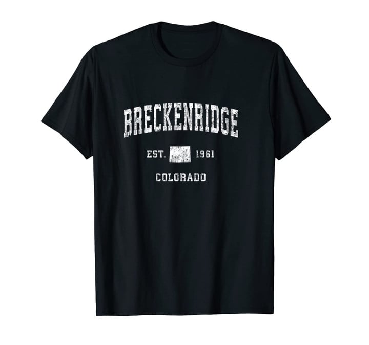 Breckenridge Colorado CO Vintage Athletic Sports Design Unisex T-Shirt
