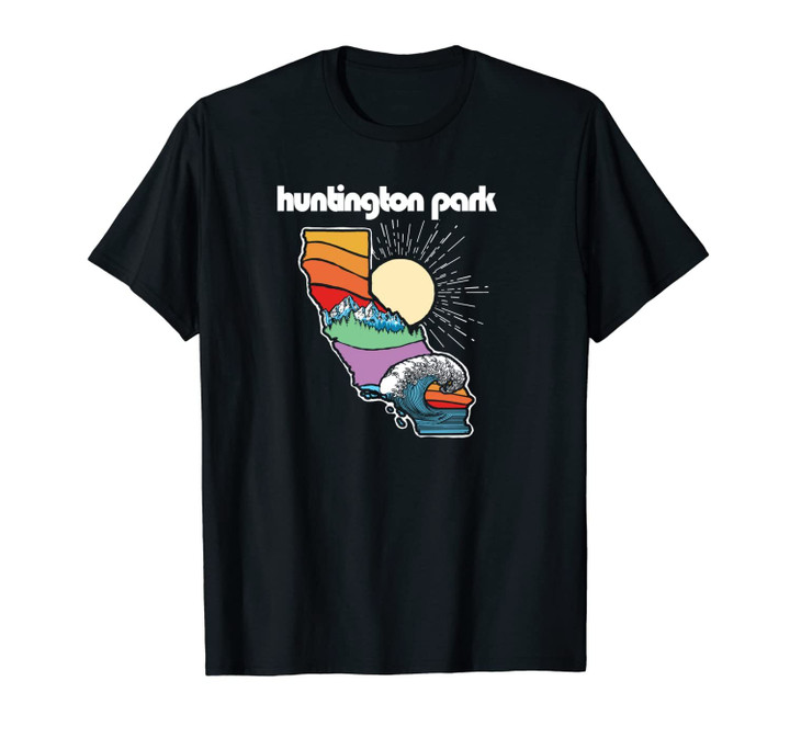 Huntington Park California Outdoors Retro Nature Graphic Unisex T-Shirt
