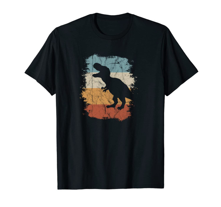 Vintage Dinosaur Art l Retro T-Rex Silhouette Unisex T-Shirt
