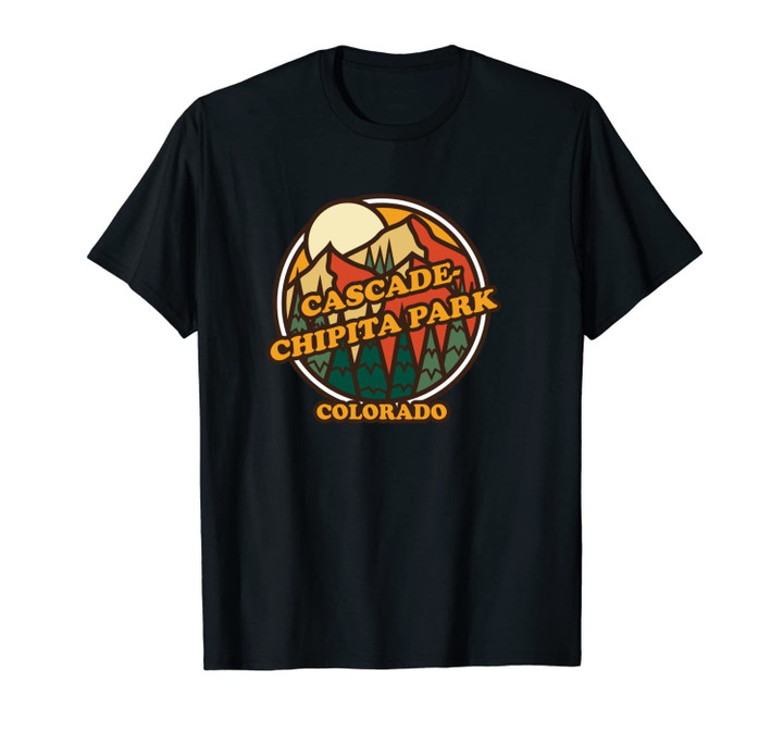Vintage Cascade-Chipita Park, Colorado Mountain Hiking Print Unisex T-Shirt