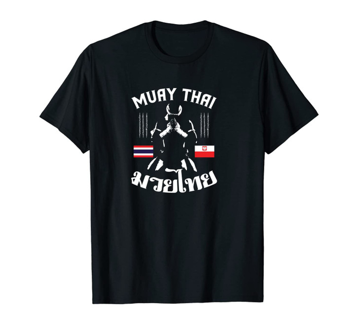 Muay Thai Poland Polish Flag Martial Arts Thai Boxing Coach Unisex T-Shirt