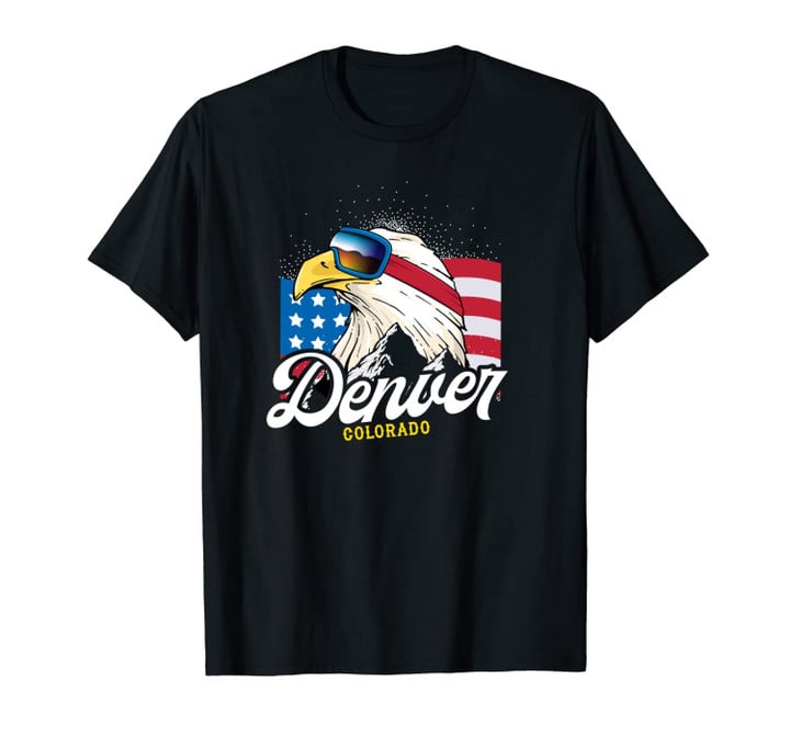 Denver, Colorado - USA Winter Sports Retro Unisex T-Shirt