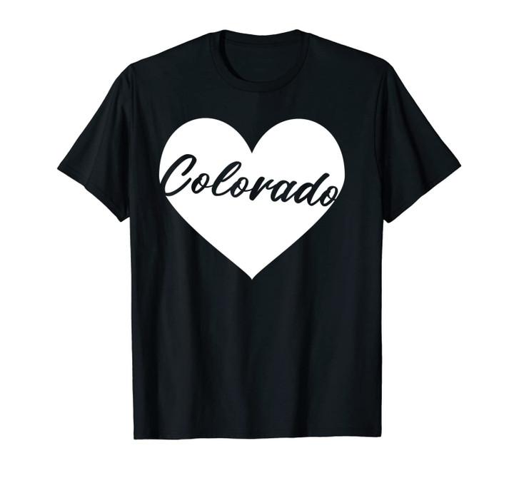 Colorado Simple Heart Cutout Unisex T-Shirt