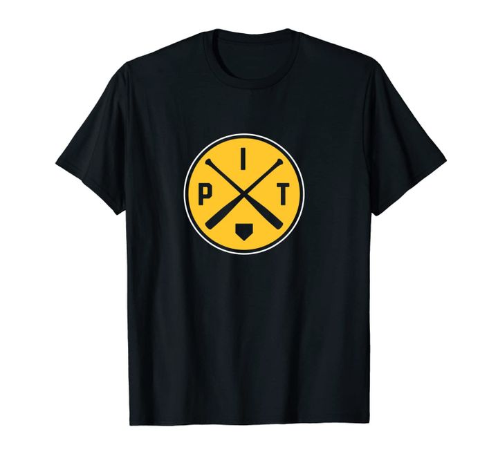 Classic Pittsburgh Baseball Bat PIT Patch Unisex T-Shirt