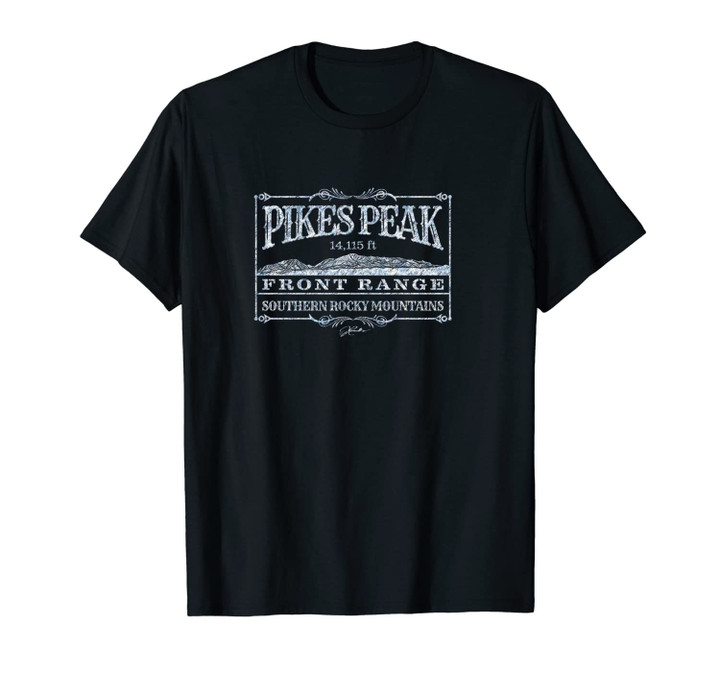 JCombs: Pikes Peak, CO, Mountain Profile Unisex T-Shirt