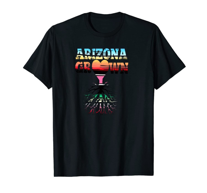 Arizona Grown Tree Roots Heart Serape Cute Gift Unisex T-Shirt