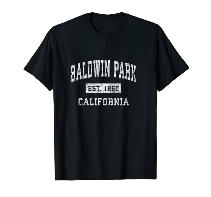 Baldwin Park California CA Vintage Established Sports Design Unisex T-Shirt