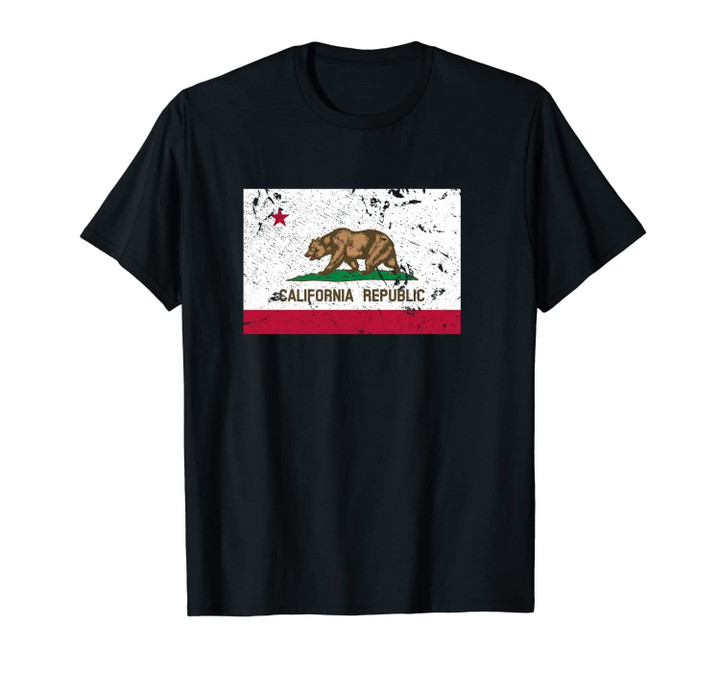 California State Flag - West Coast CA Bear Republic Unisex T-Shirt
