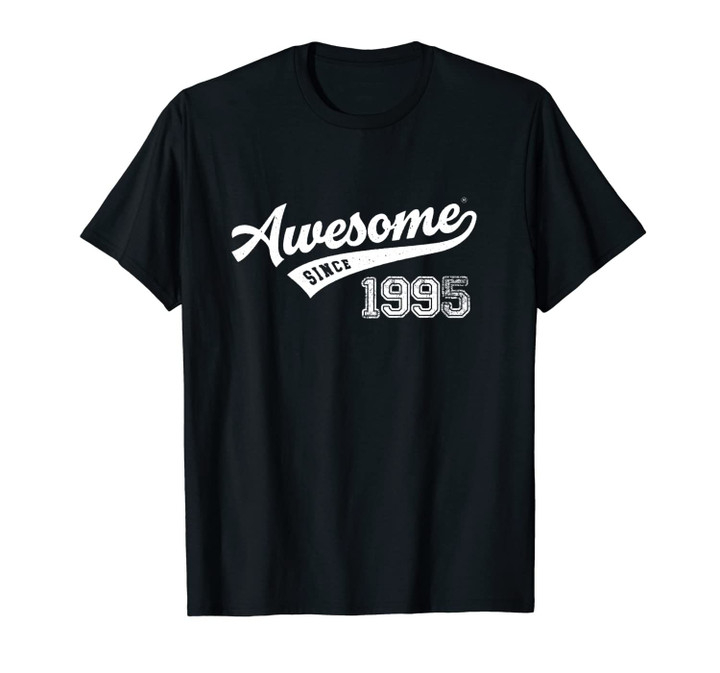 Awesome Since 1995 Old School Baseball 24th Birthday Gift Unisex T-Shirt