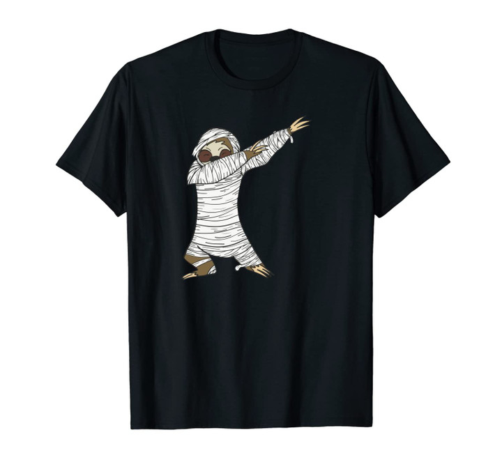 Halloween Dabbing Sloth Mummy Cool Scary Gift Unisex T-Shirt