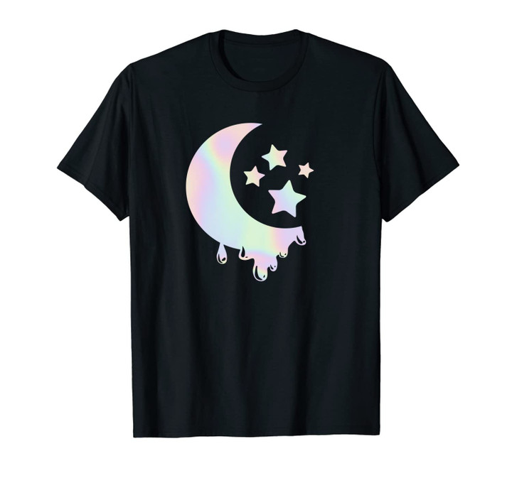 Pastel Goth Moon with Stars. Kawaii Pastel Goth Design Gift Unisex T-Shirt