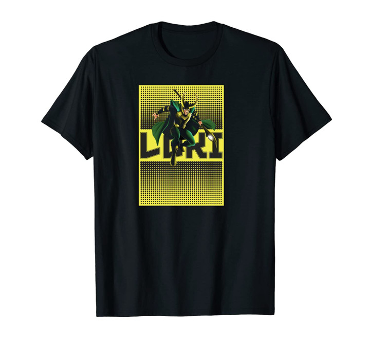 Marvel Loki Halftone Pop Art Poster Unisex T-Shirt