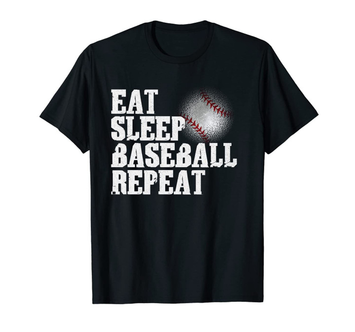 Eat Sleep Baseball Repeat Funny Baseball Lover Gift Unisex T-Shirt