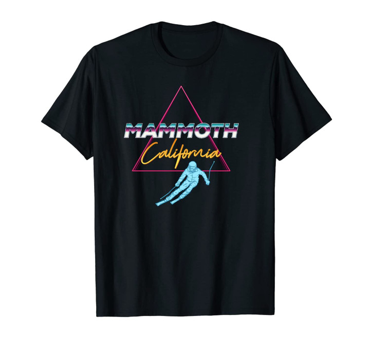 Mammoth, California - USA Ski Resort 1980s Retro Unisex T-Shirt