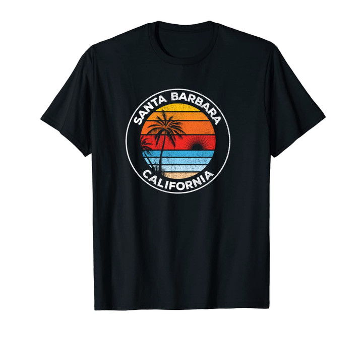 Vintage Santa Barbara California Souvenir Beach Unisex T-Shirt