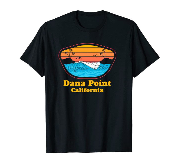 Dana Point California Beach Sunset Vintage Surfer Souvenir Unisex T-Shirt