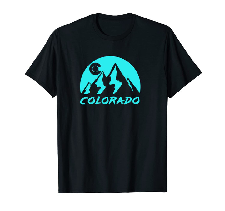 Colorado Flag Mountains Colorado C Design Unisex T-Shirt