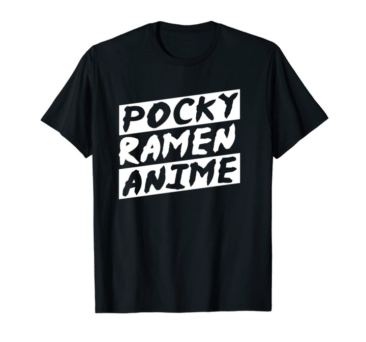 Asian Food Shirt Pocky Ramen Anime Japanese Comic Nerd Gift Unisex T-Shirt