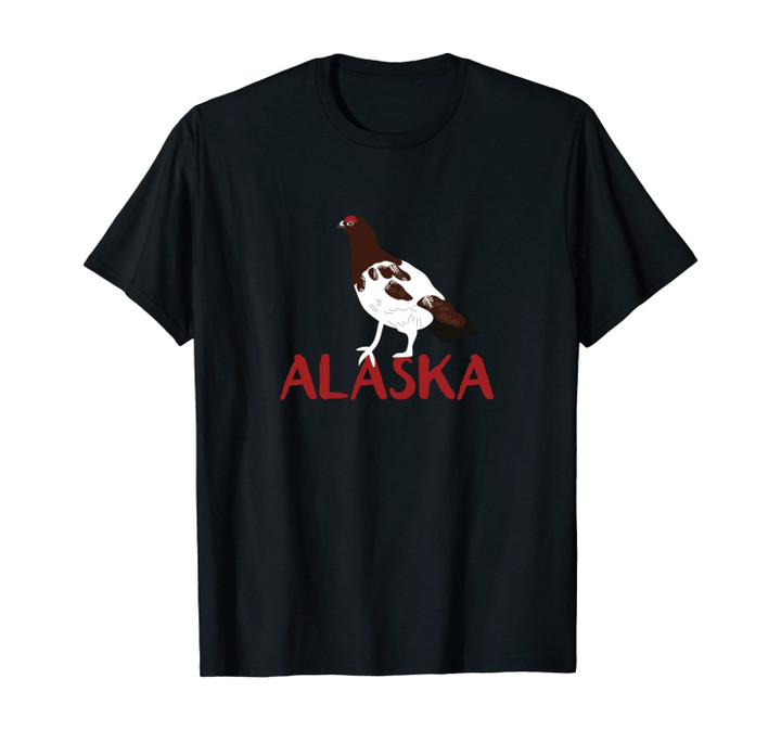 Willow Ptarmigan Alaska State Bird Souvenir Style Unisex T-Shirt
