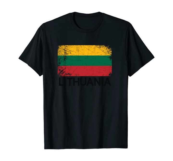 Lithuanian Flag | Vintage Made In Lithuania Gift Unisex T-Shirt