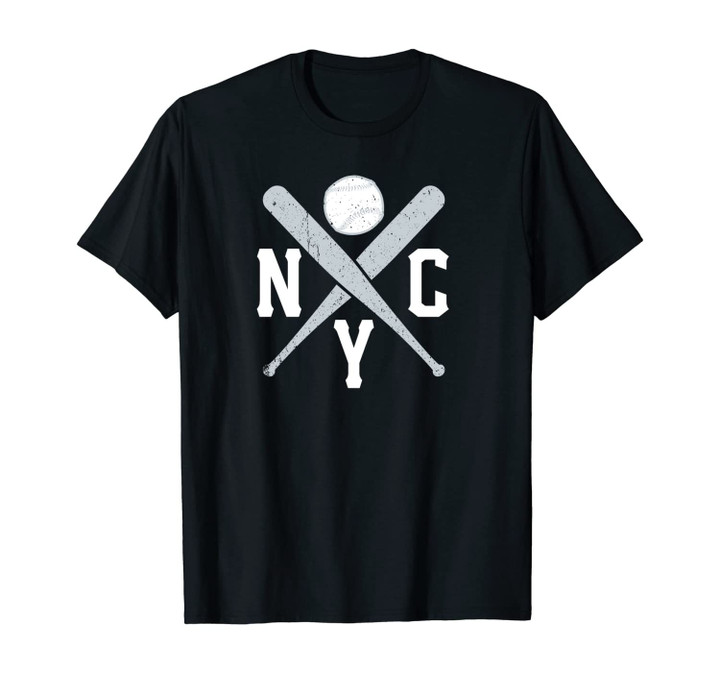 Cool NYC Baseball Bats New York City Vintage Distressed Unisex T-Shirt