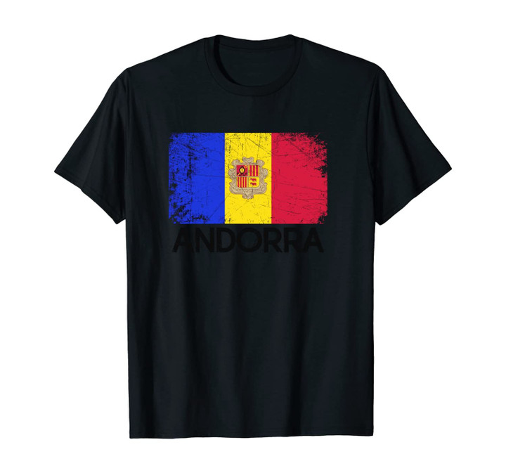 Andorran Flag | Vintage Made In Andorra Gift Unisex T-Shirt