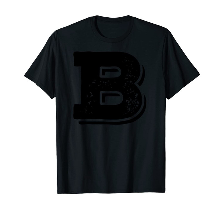 Letter B Capital Alphabet College Varsity Monogram Club Unisex T-Shirt
