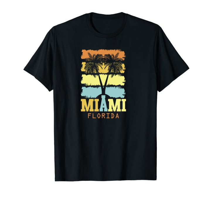 Retro Miami Beach Florida Summer Vacation Souvenir Gift Unisex T-Shirt
