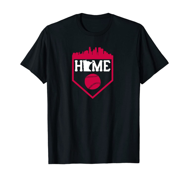 Minnesota Baseball | Vintage Home Skyline Twin City Retro Unisex T-Shirt