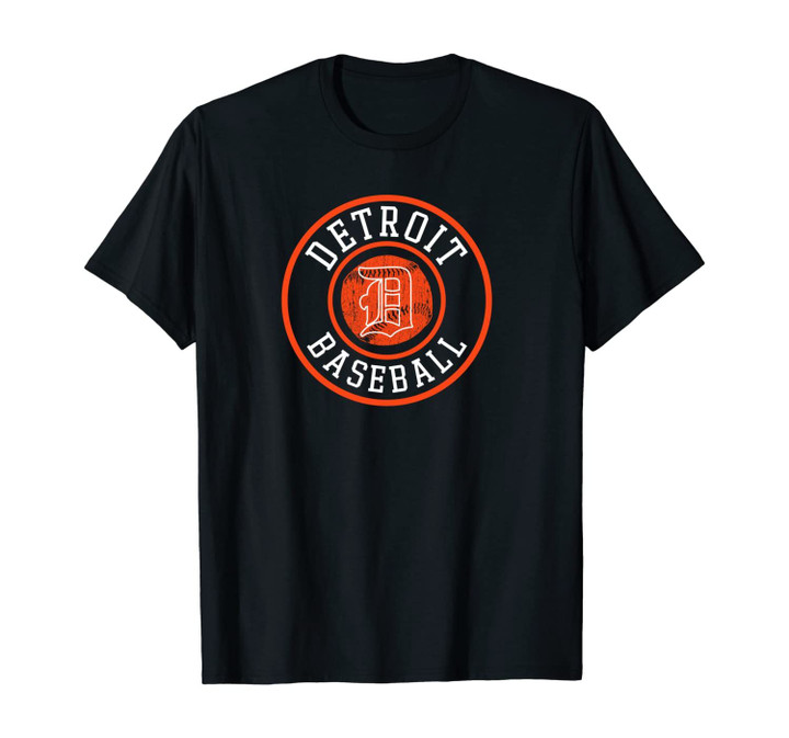 Detroit Baseball | Michigan Vintage Baseball Badge Gift Unisex T-Shirt