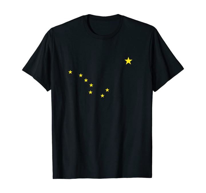 Alaskan Flag Alaska Pride Big Dipper Polaris Yellow Stars Unisex T-Shirt