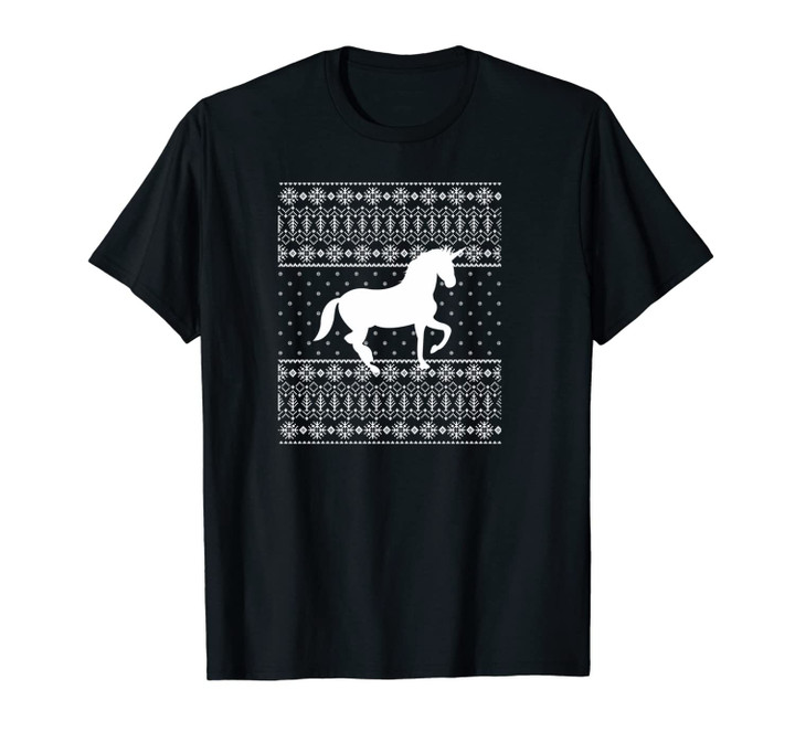 Ugly Sweater Unicorn | Funny Horse with Horn Unisex T-Shirt